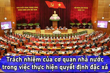 Trách nhiệm của cơ quan nhà nước trong việc thực hiện quyết định đặc xá