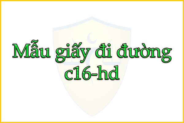 Download mẫu giấy đi đường