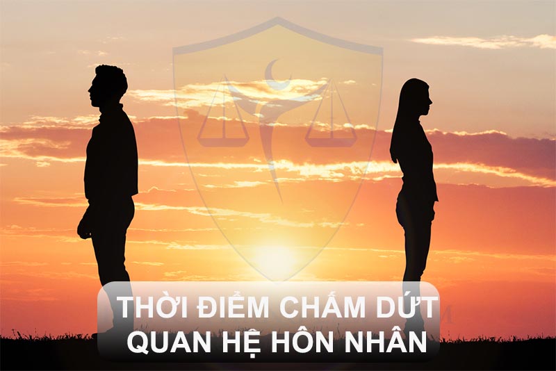 Thời điểm chấm dứt quan hệ hôn nhân theo quy định pháp luật