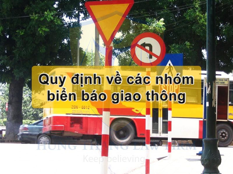 Quy định về các nhóm biển báo giao thông