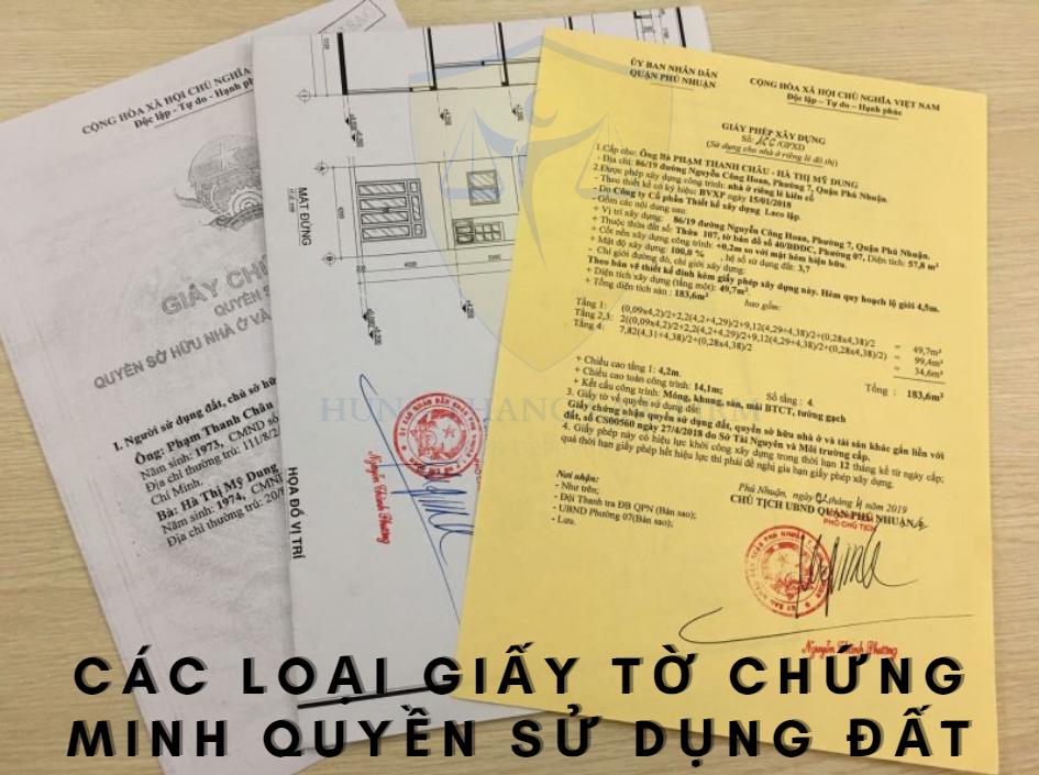 Các loại giấy tờ chứng minh quyền sử dụng đất hiện nay