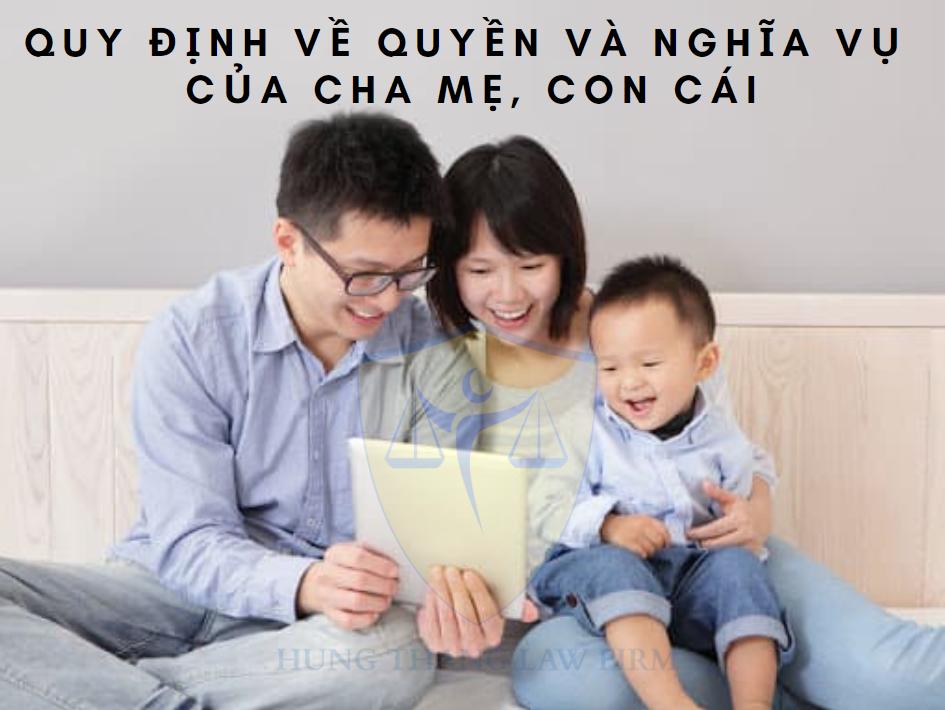 Quyền và nghĩa vụ của cha mẹ, con cái