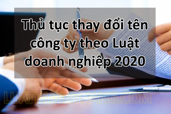 Thủ tục thay đổi tên công ty