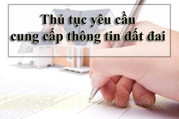 Thủ tục yêu cầu cung cấp thông tin đất đai