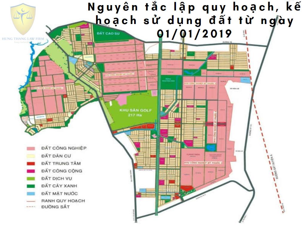 Quy định về nguyên tắc lập quy hoạch sử dụng đất