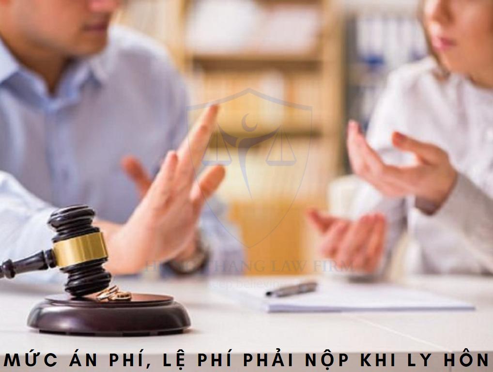 Mức án phí, lệ phí phải nộp khi ly hôn