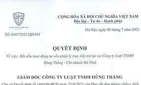 Bắt đầu hoạt động tư vấn pháp lý trực tiếp trở lại Chi nhánh Hà Tĩnh