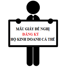 Mẫu giấy đề nghị đăng ký hộ kinh doanh mới nhất