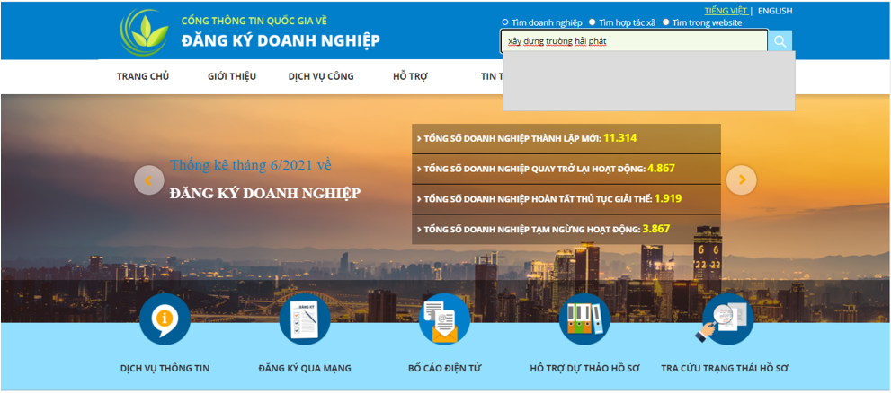 cach tra cuu ten doanh nghiep tranh bi nham lan và trung