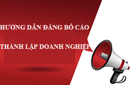 Hướng dẫn đăng công bố thành lập doanh nghiệp